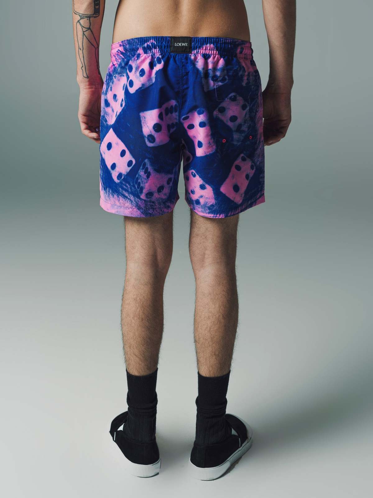 【LOEWE】 Paula's Ibiza printed terry shorts Paula's Ibiza printed terry shorts in neutrals - Loewe