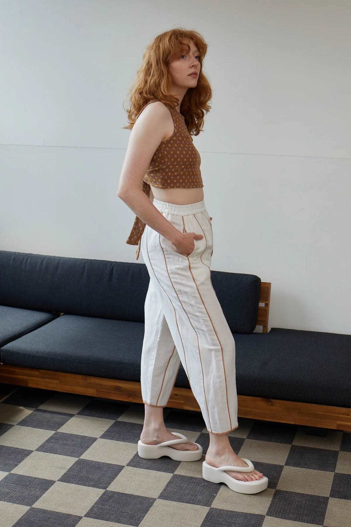 RUJUTA SHETH Etta Pants - Parchment/Toast - Image 4 of 4