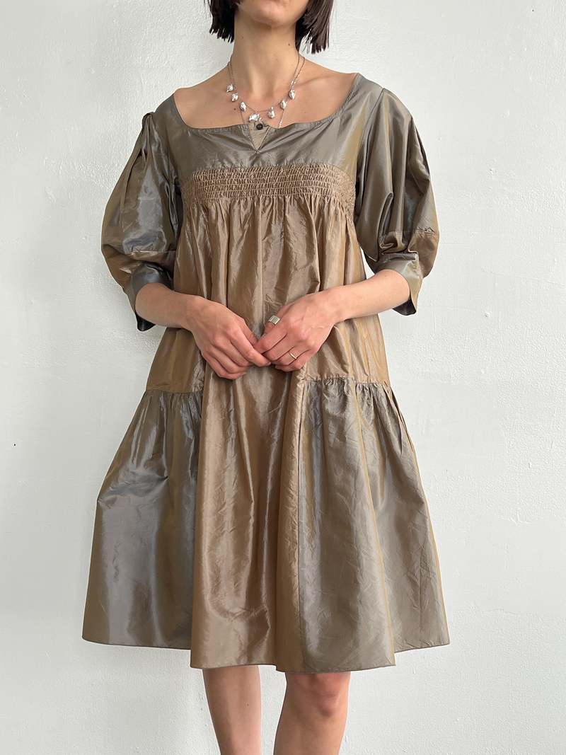 Vintage Miu Miu Silk Tulle Dress - Iridescent Vintage Miu Miu Silk Tulle Dress - Iridescent