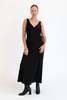 Olga Joan Plunge bias dress - BLACK - Thumbnail 6