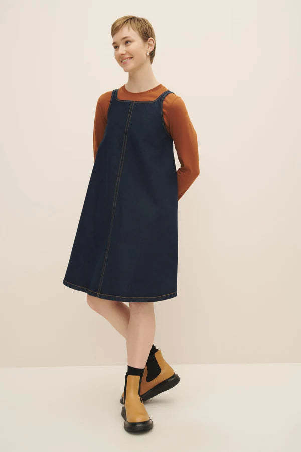 Kowtow Swing Dress - Indigo Denim on Garmentory