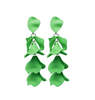 Wos FLAKE EARRINGS - GREEN - Thumbnail 3