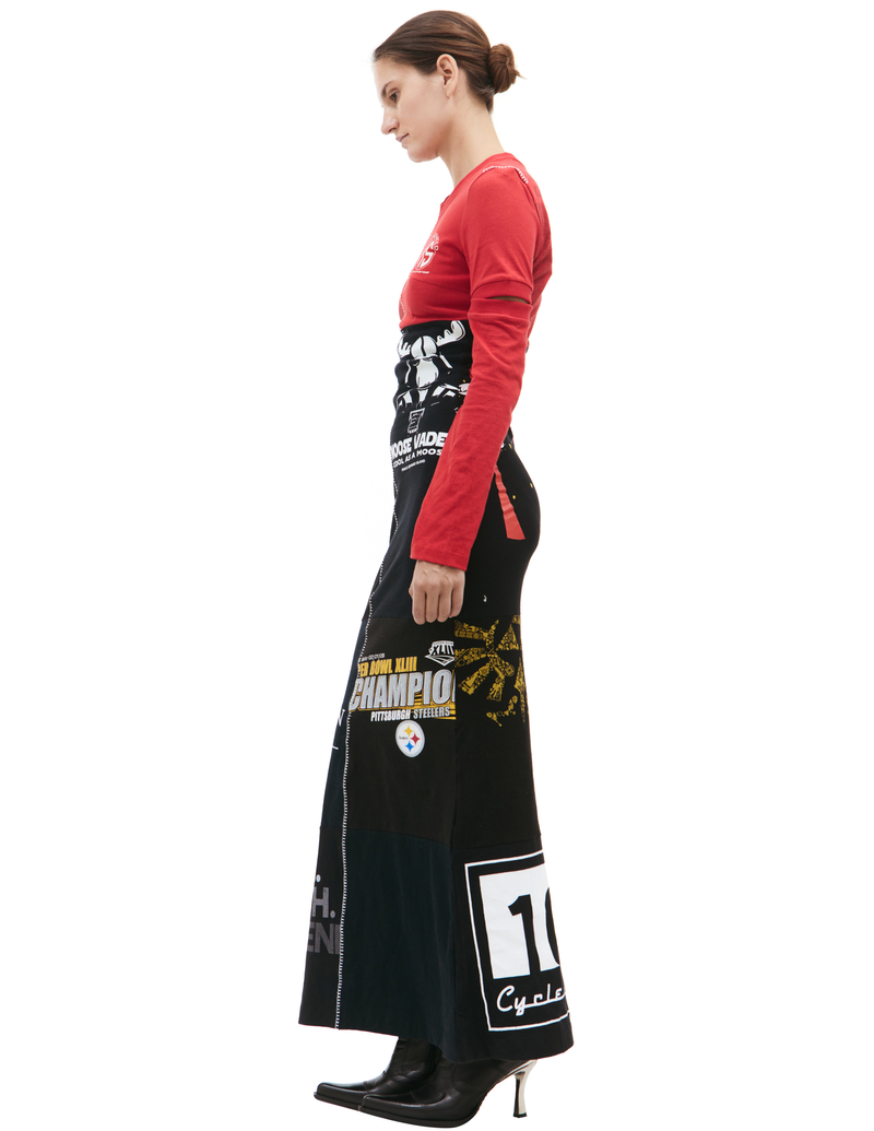 MARINE SERRE Patchwork Maxi Dress | Garmentory
