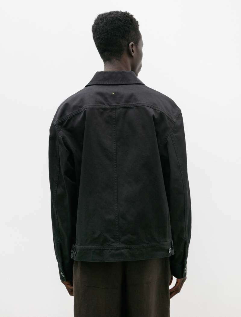 MHLマーガレットハウエルジャケットCOTTON WOOL DRILL Margaret Howell Cotton Drill Boxy Worker Jacket - Black