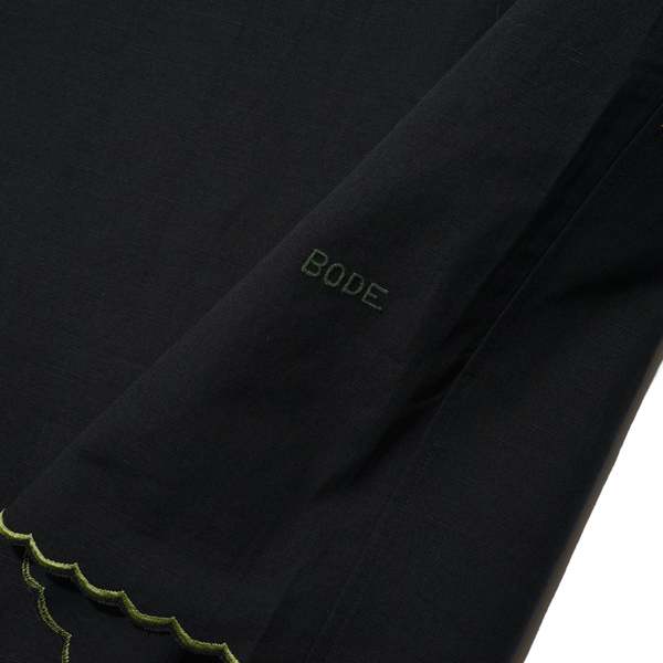 Bode Rosefinch Ls Shirt - Black | Garmentory