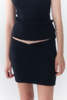 Muse the Label Maru Knit Mini Skirt - Black - Thumbnail 2