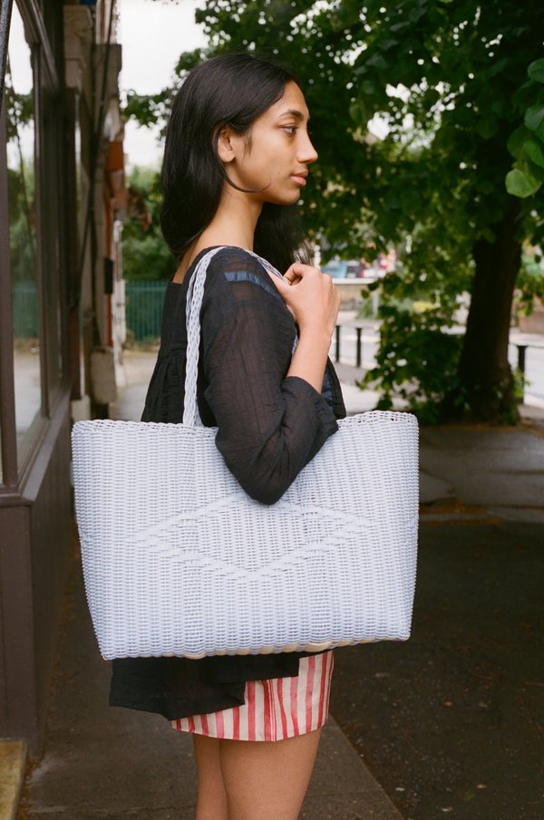 Palorosa Large Basket Bag - Blue Lilac | Garmentory