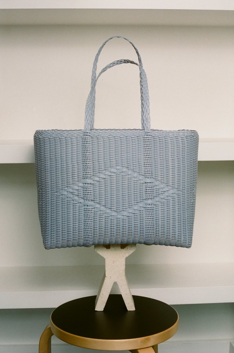 Palorosa Large Basket Bag - Blue Lilac | Garmentory