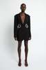 Christopher Esber CRYSTAL LINKED BLAZER DRESS - Black/Clear Crystal - Thumbnail 1