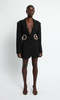 Christopher Esber CRYSTAL LINKED BLAZER DRESS - Black/Clear Crystal - Thumbnail 6
