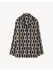 Nili Lotan Juste Pyjama Shirt - Big Chain Gold/Black - Thumbnail 9