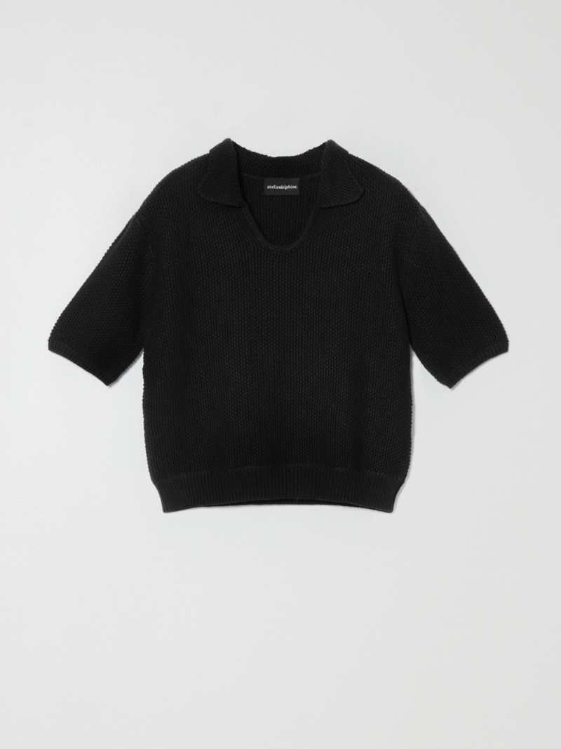 Atelier Delphine Polo Top - Black
