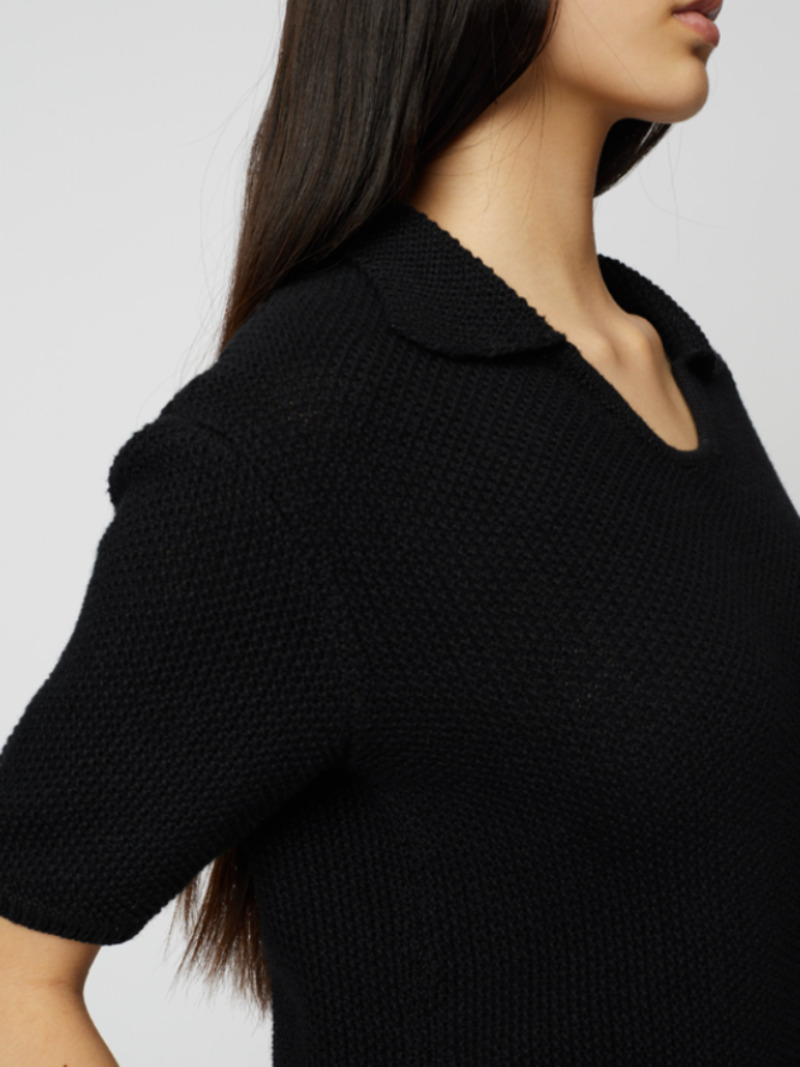Atelier Delphine Polo Top - Black