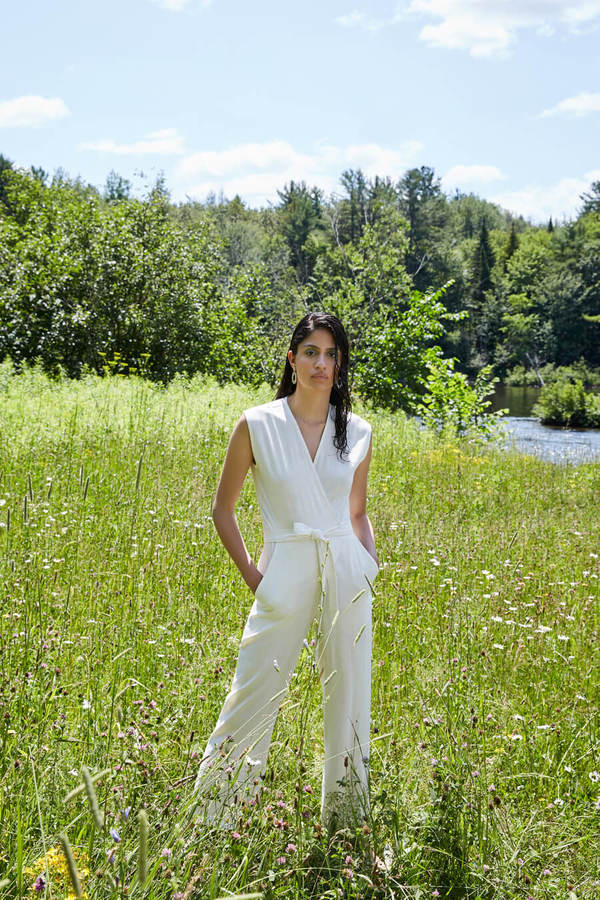 Eve Gravel AU SALON Jumpsuit - Ivoire