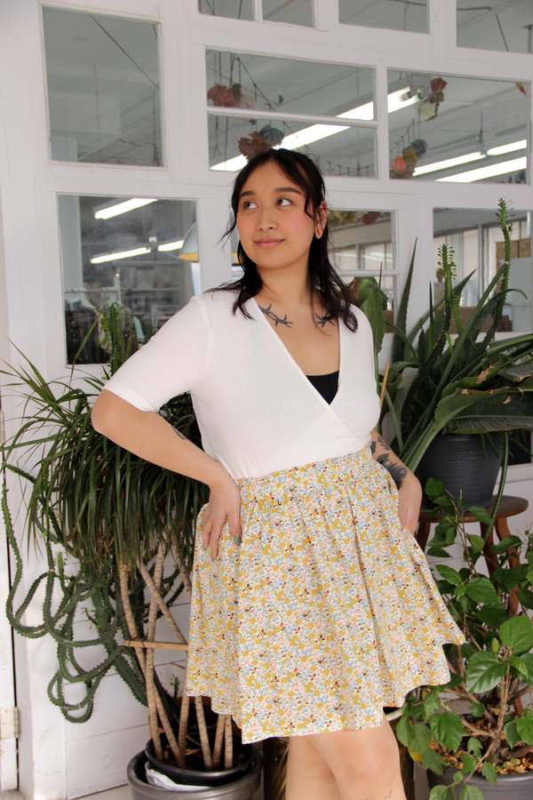 Eve Gravel Jupe Flore - Jardin