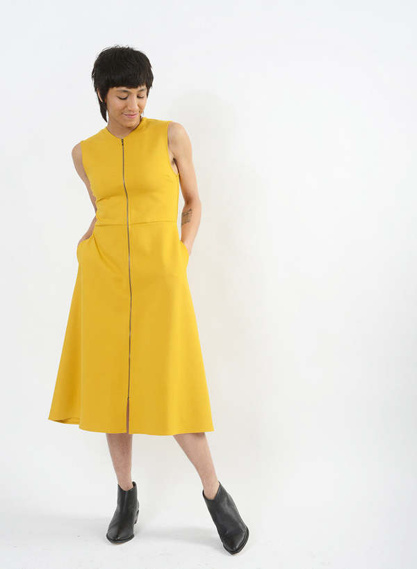 Meg Archive Recess Dress - Yellow