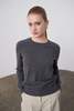 Laing Home Sam II Cashmere Crew - Charcoal - Thumbnail 1