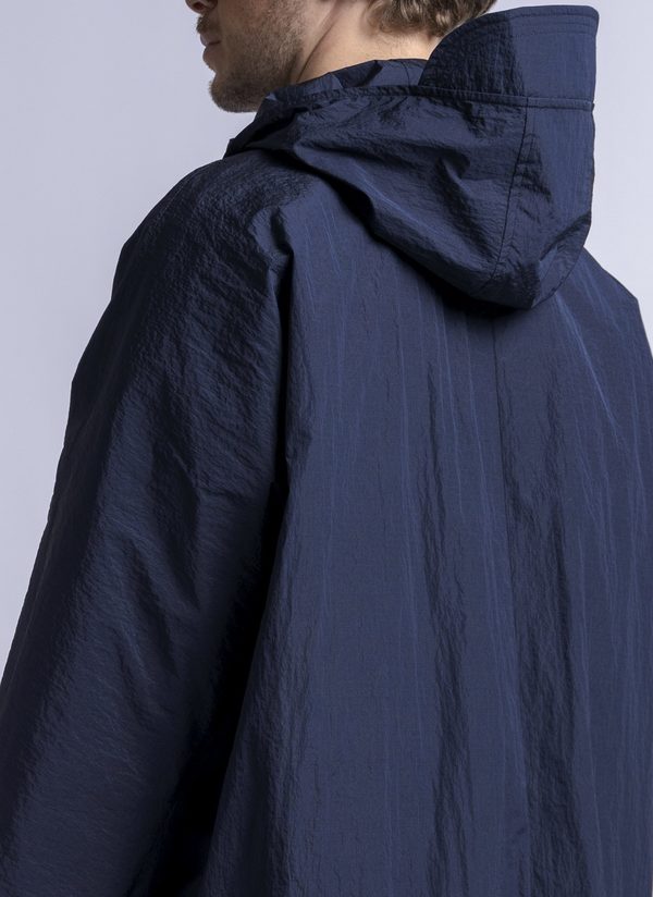 Grei. Hooded Nomad Parka - Midnight Blue Ripple Ripstop