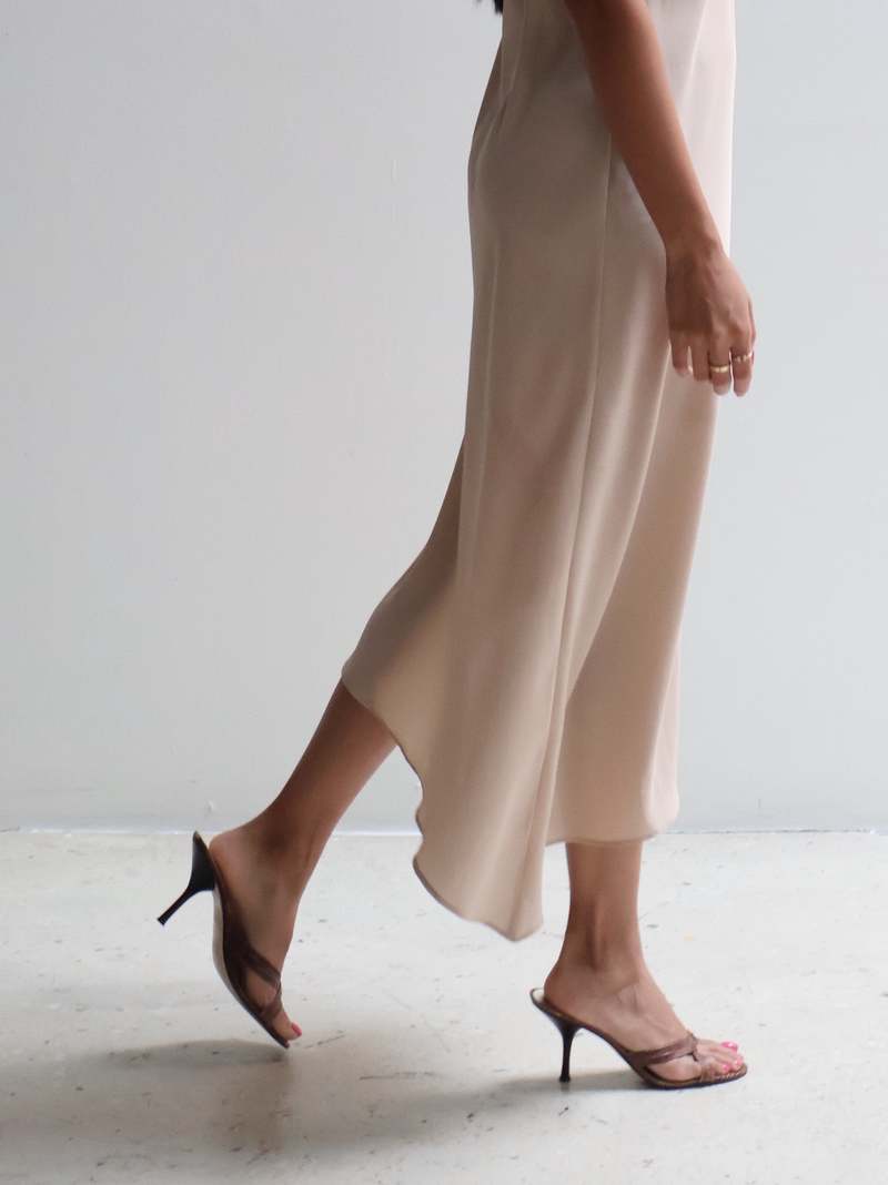 Vintage Pianoforte di Max Mara Silk Slip Dress on Garmentory