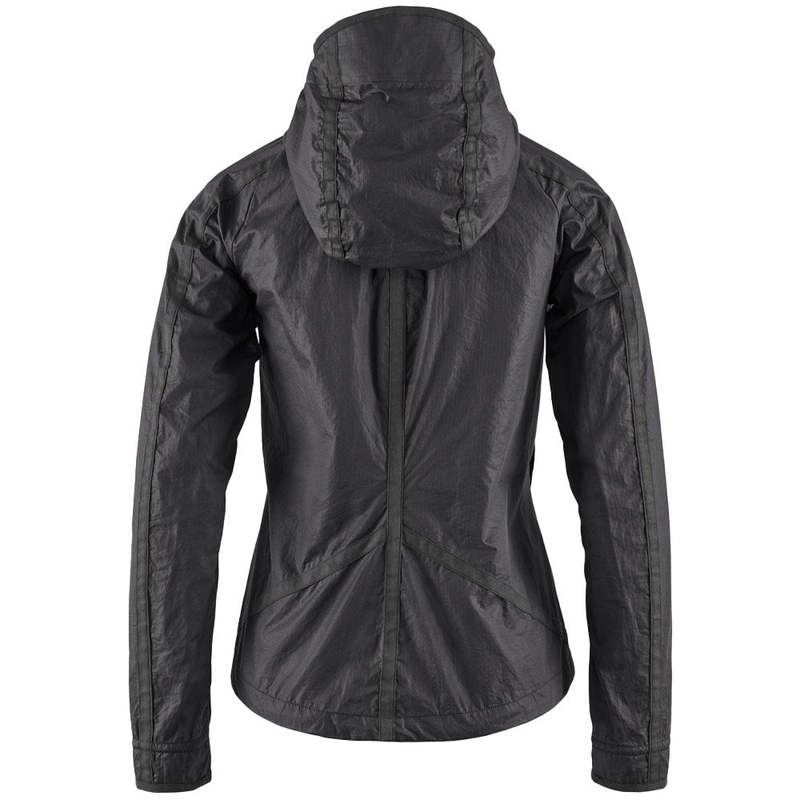 Klattermusen Ansur Hooded Wind Jacket Raven Black Garmentory