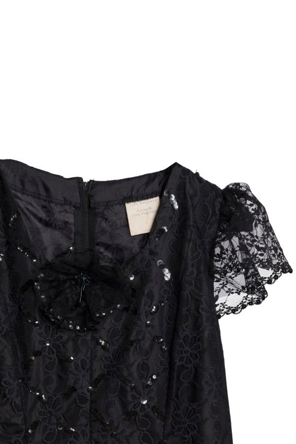 Sundazed (France) Tulle Polyamide Floral Renaissance Midi Dress Onyx : S