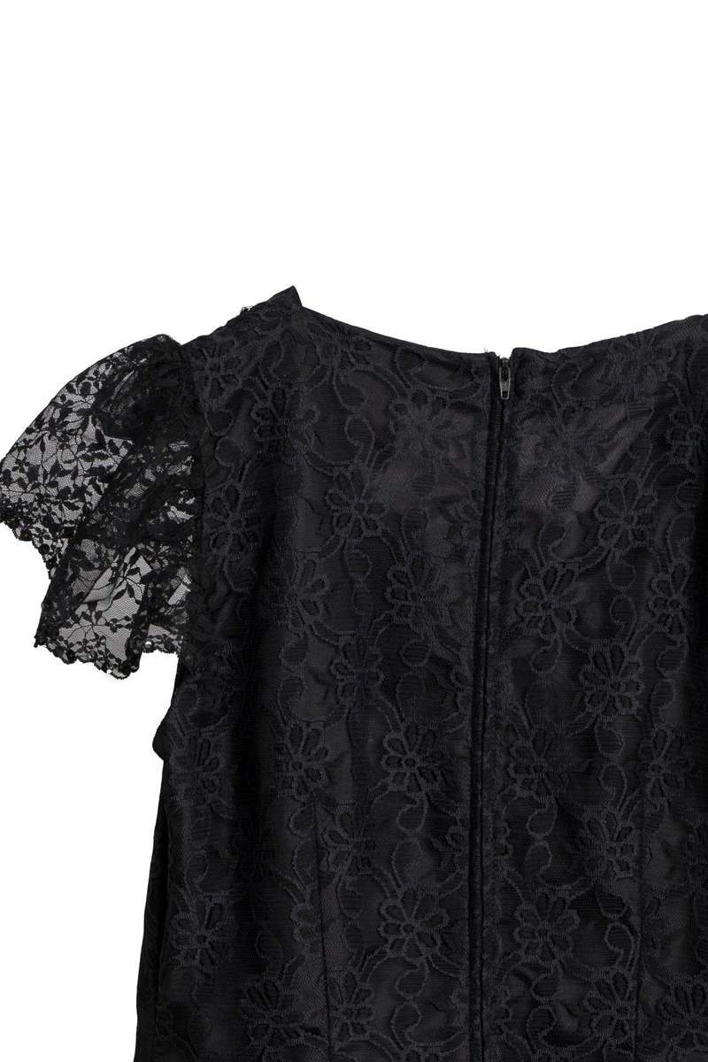 Sundazed (France) Tulle Polyamide Floral Renaissance Midi Dress Onyx : S