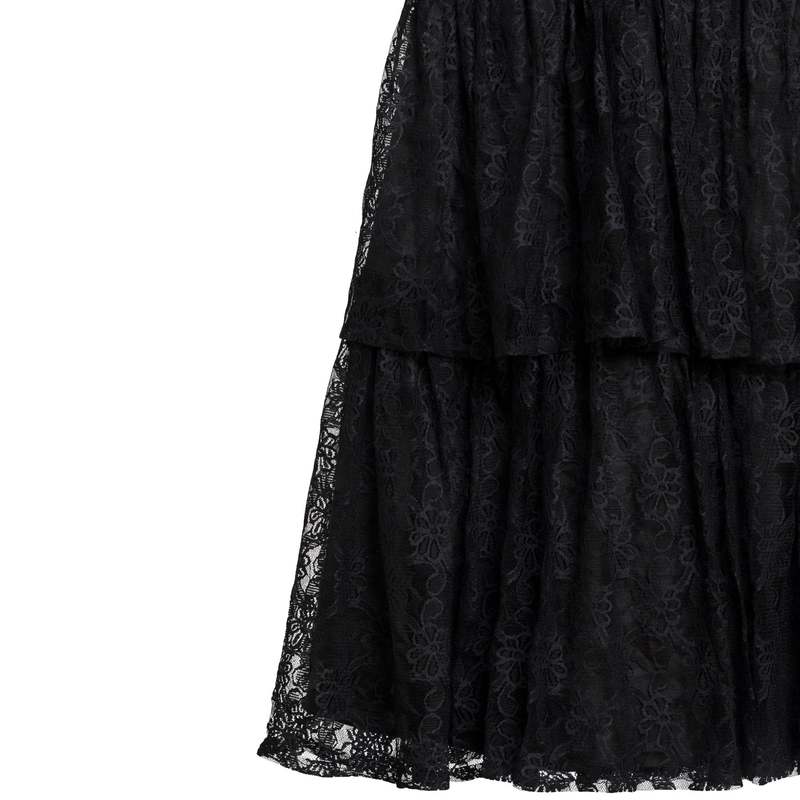 Sundazed (France) Tulle Polyamide Floral Renaissance Midi Dress Onyx : S