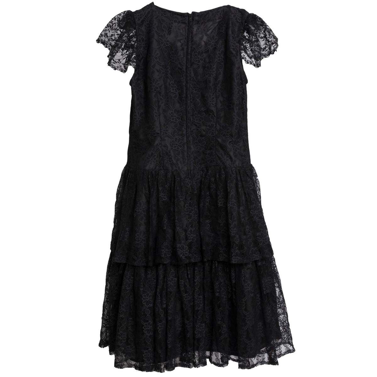 Sundazed (France) Tulle Polyamide Floral Renaissance Midi Dress Onyx : S - Image 6 of 8