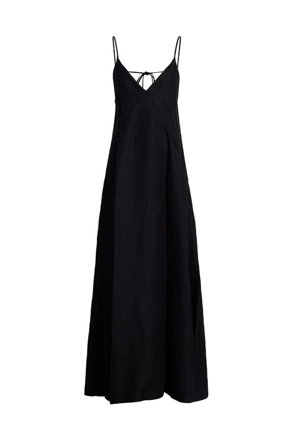 Another Tomorrow Seamed Slip Dress