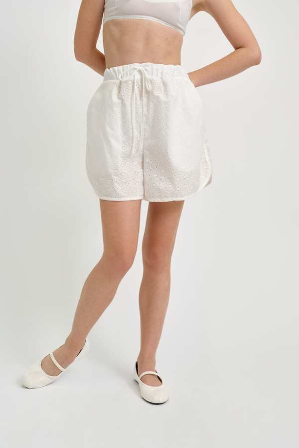 Eliza Faulkner Bailey Short - White Eyelet