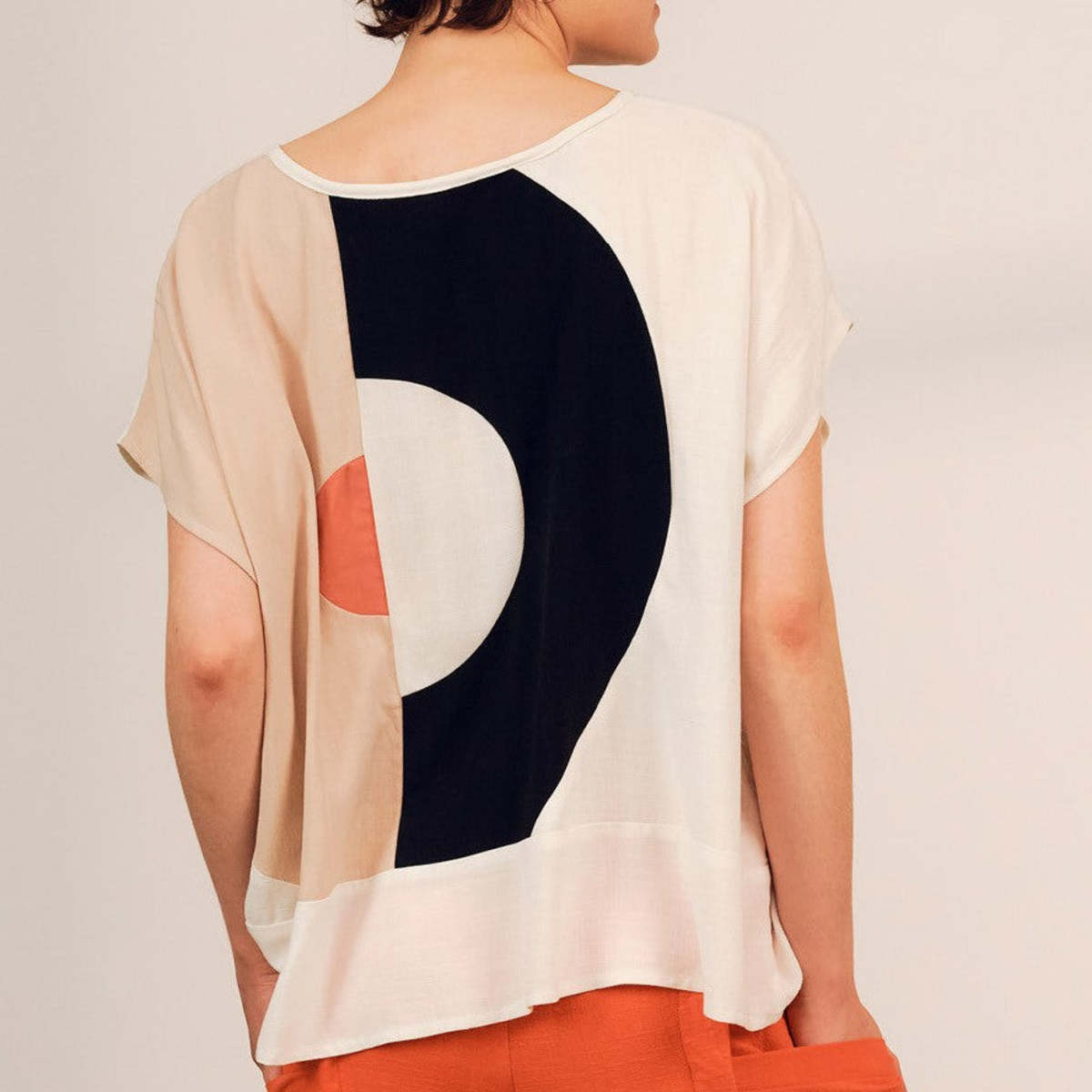 Jennifer Glasgow Iris Top - Cream - Image 1 of 3