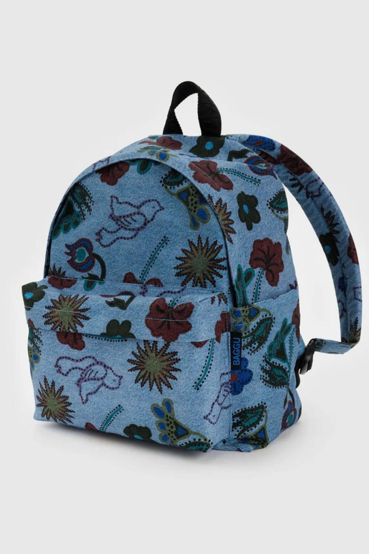 BAGGU Medium Nylon Backpack - Digital Denim Birds | Garmentory display picture 1