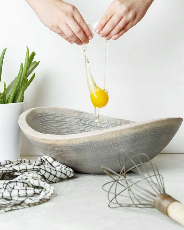 CLEMENTINE'S Driftwood Oval Wooden Bowl