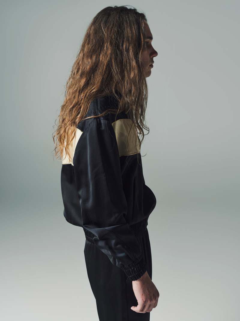 Ernest W. Baker Viscose Track Top - Black/Gold | Garmentory