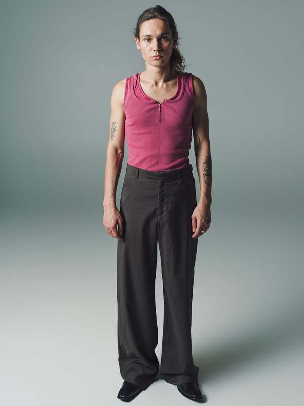 Martine Rose Houndstooth Tailored Extended Wide Leg Trouser