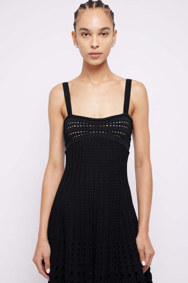 knee length dresses for ladies Brynelle Jacquard Mini Dress  SIMKHAI