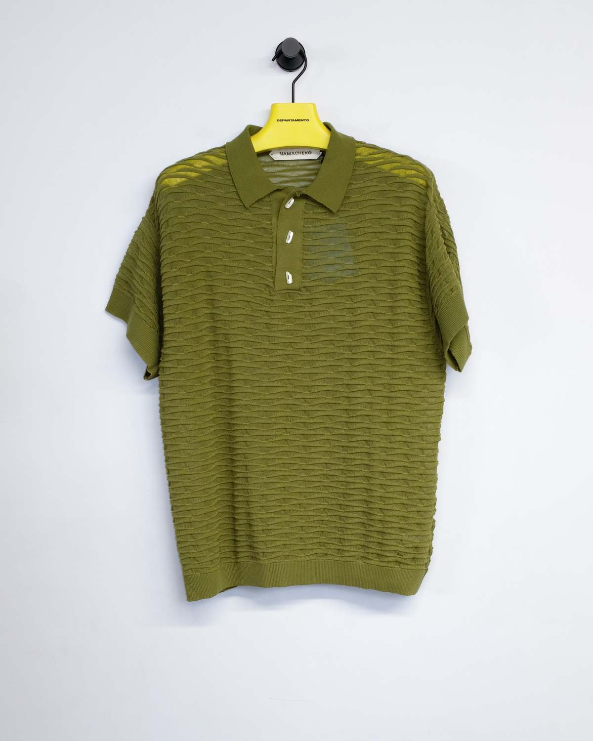 NAMACHEKO knit polo shirt NAMACHEKO ART KNIT Tshirts Namacheko Syl