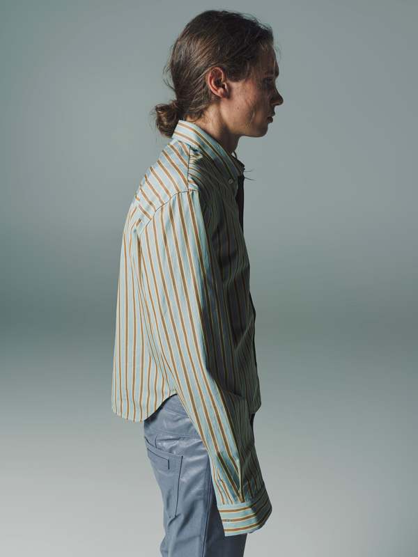 Marni Striped Organic Poplin Cropped Shirt - Striped | Garmentory