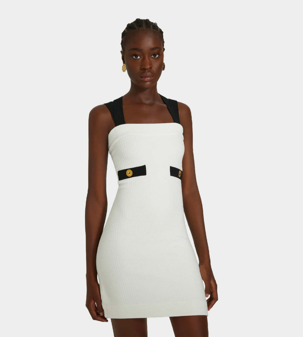 ワンピース Patou Light-Blue Cotton Dress Patou Light Blue Cotton Dress – Elegant Summer Style – LOZURI®