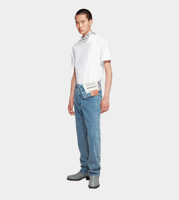 Y/project Classic Asymmetric Waist Jeans - Ice Blue | Garmentory