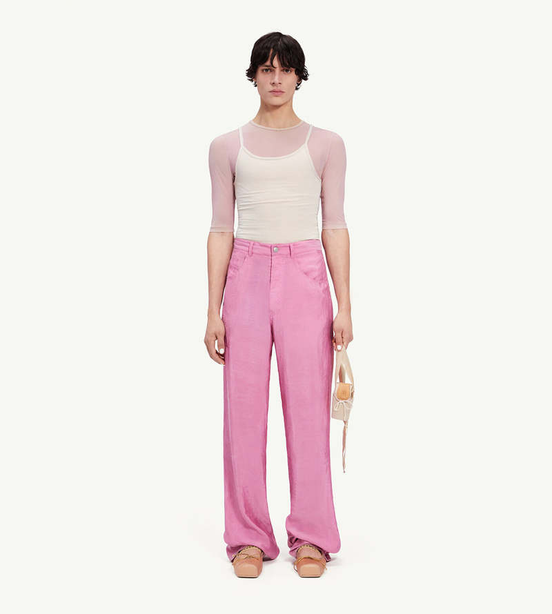 パンツ Maison Margiela S51KA0577 S18201 232 Trousers Pink Maison Margiela Outlet: Pants woman - Pink | Maison Margiela