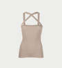 Patou Cross Front Tank Top - Parchment - Thumbnail 3