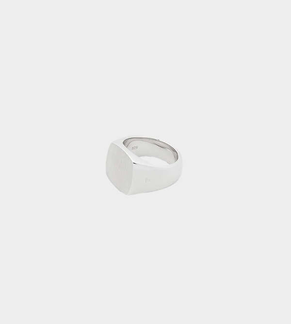Tom Wood Cushion Satin Ring - Sterling Silver
