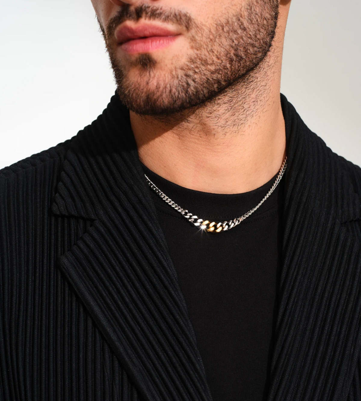 Tom Wood Dean Duo 18inch Chain - Silver/Gold | Garmentory