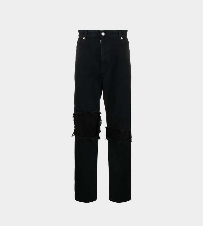 デニム・ジーパン Mm6 By Maison Margiela Distressed Slim Fit Jeans Maison Margiela Distressed Jeans☆メゾンマルジェラ ジーンズ