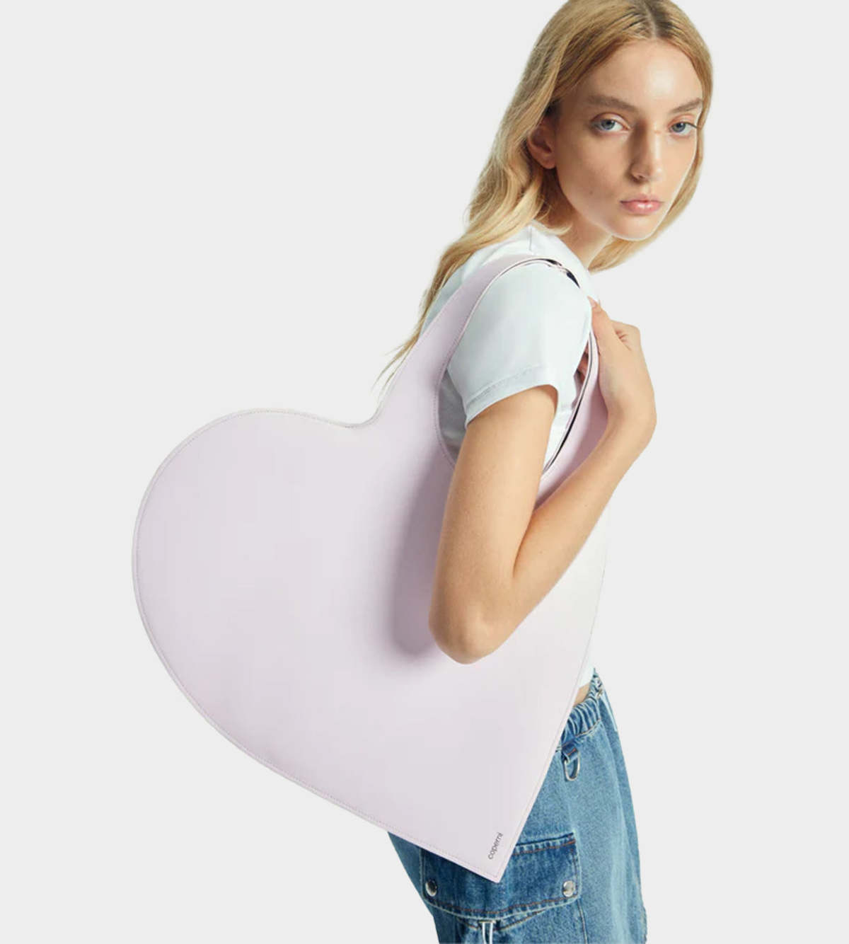 Coperni Heart Tote Bag - Light Pink | Garmentory