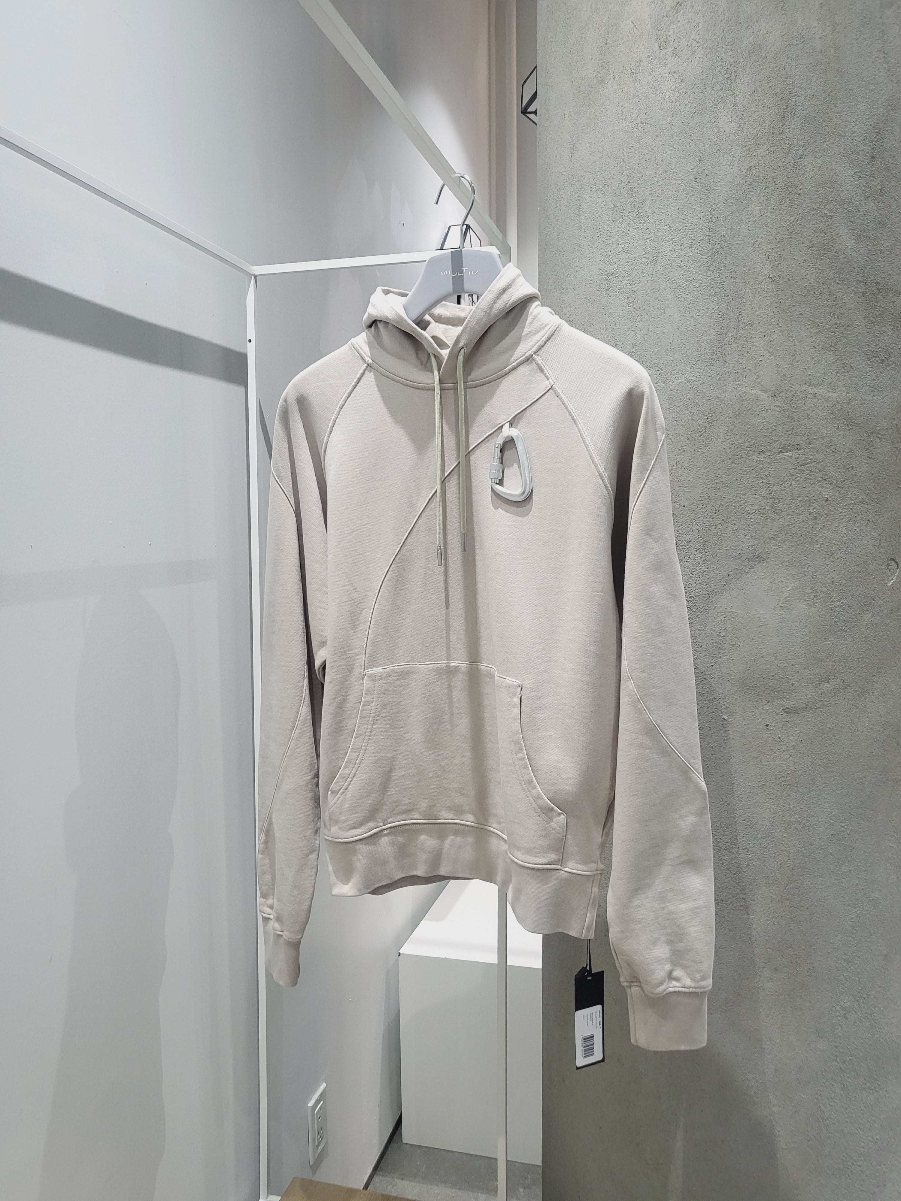 Heliot Emil Hoodie with Carabiner - Stone | Garmentory