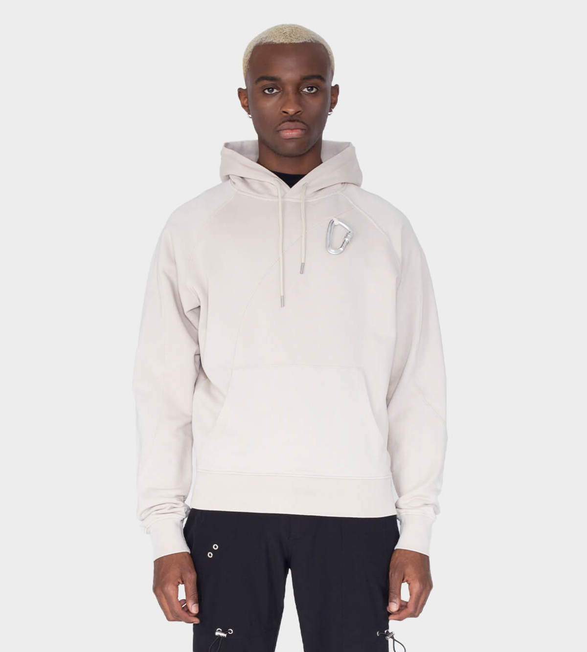 Heliot Emil Hoodie with Carabiner - Stone | Garmentory