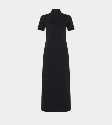 ワンピース MARINE SERRE REGENERATED LOZENGE KNIT FITTED DRESS Marine Serre Regenerated Lozenge Knit Fitted Dress | italist
