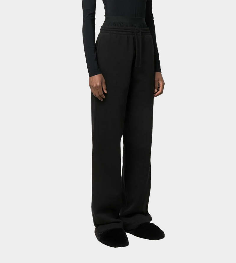 MM6 Maison Margiela Layered Waistband Sweatpants - Black